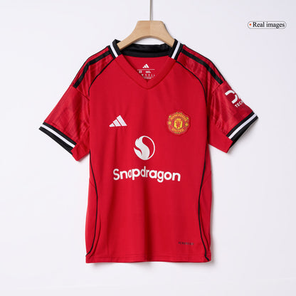 Manchester United Tröja 2025/26 Hemma Röd Barn-14