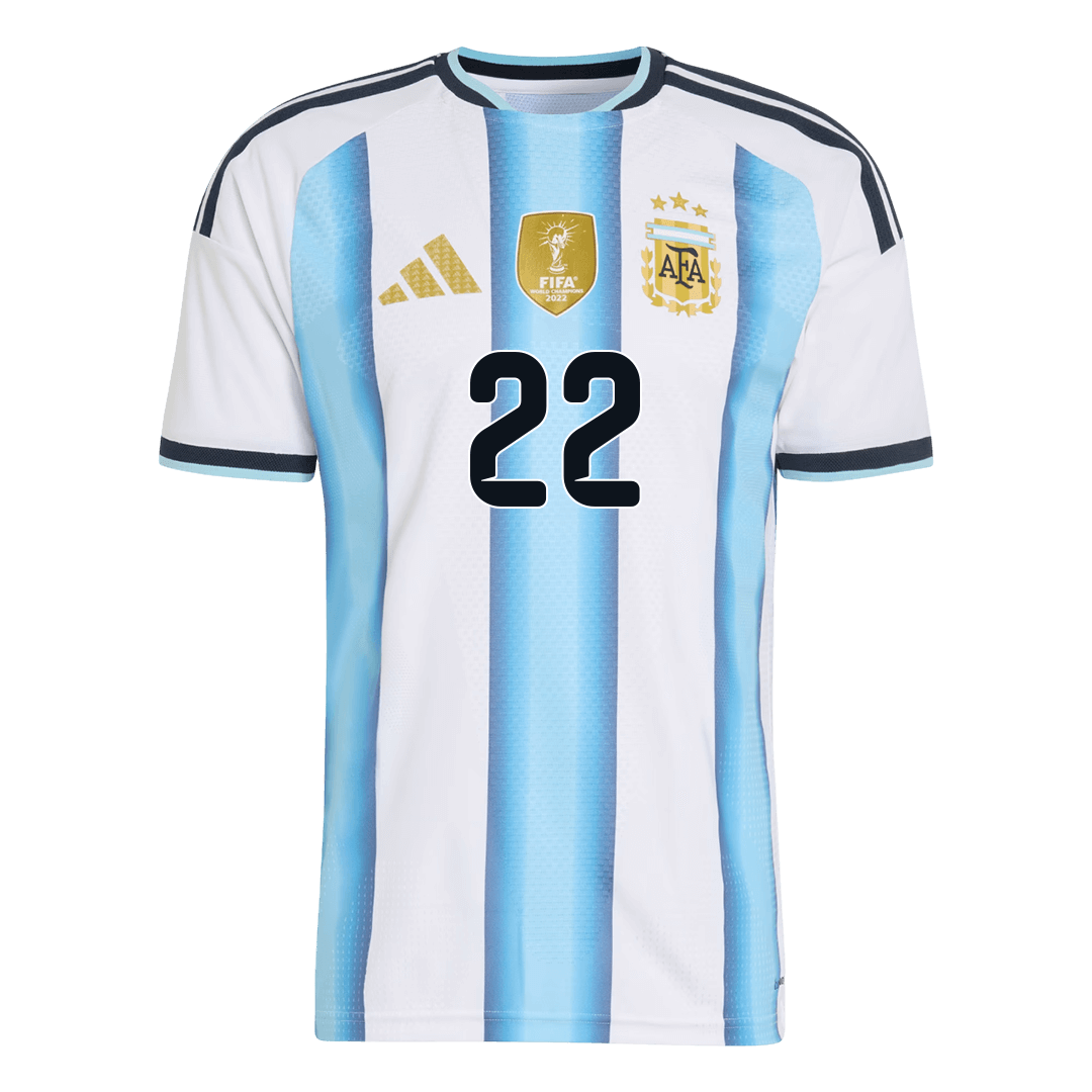 Argentina Tröja L.MARTÍNEZ #22 2026 Hemma Autentisk Blå & Vit-3