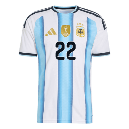 Argentina Tröja L.MARTÍNEZ #22 2026 Hemma Autentisk Blå & Vit-3
