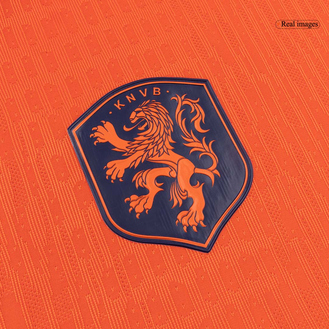 Nederländerna Tröja F.DE JONG #21 2026 Hemma Autentisk Orange-7
