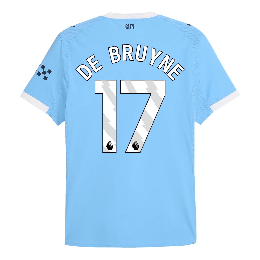 Manchester City Tröja DE BRUYNE #17 2025/26 Hemma Blå-13