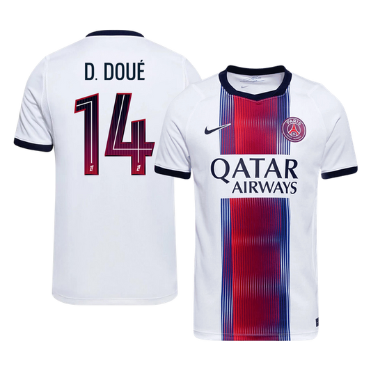 PSG Tröja D. DOUÉ #14 2026/27 Borta Vit