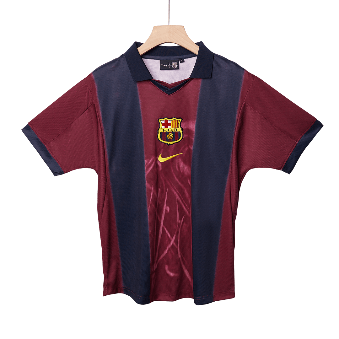 Barcelona Hemmatröja 2000/01 Retro Tröja
 Röd & Blå-12