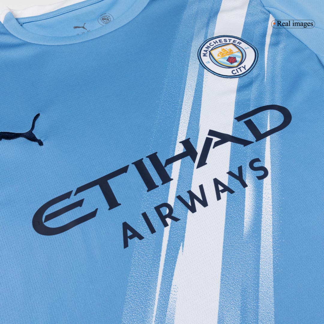 DE BRUYNE #17 Manchester City Tröja 2025/26 Hemma Premium Blå-6
