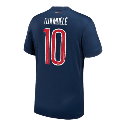 PSG Tröja O.DEMBÉLÉ #10 2024/25 Hemma Mörkblå - UCL-10
