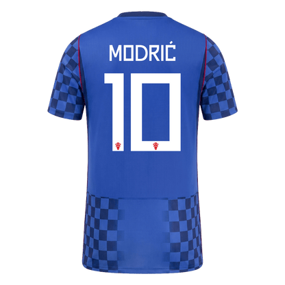 Kroatien Tröja MODRIĆ #10 2026 Borta Autentisk Blå-11