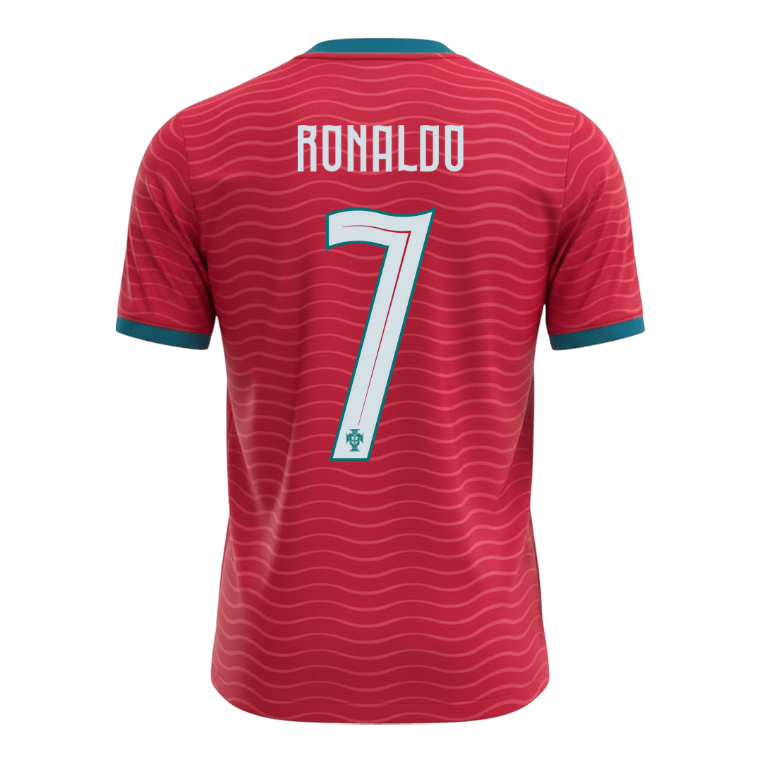 RONALDO #7 Portugal Tröja 2026 Hemma Premium Röd-8