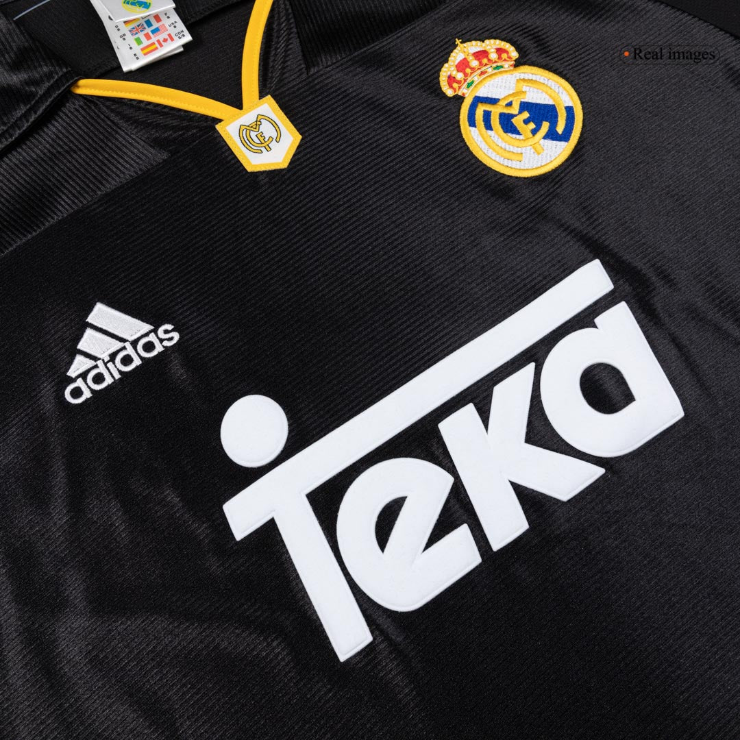 Real Madrid Bortatröja 1999/01 Retro Tröja
 Svart
