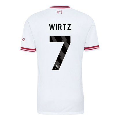Liverpool Tröja WIRTZ #7 2026/27 Borta Autentisk Vit-3