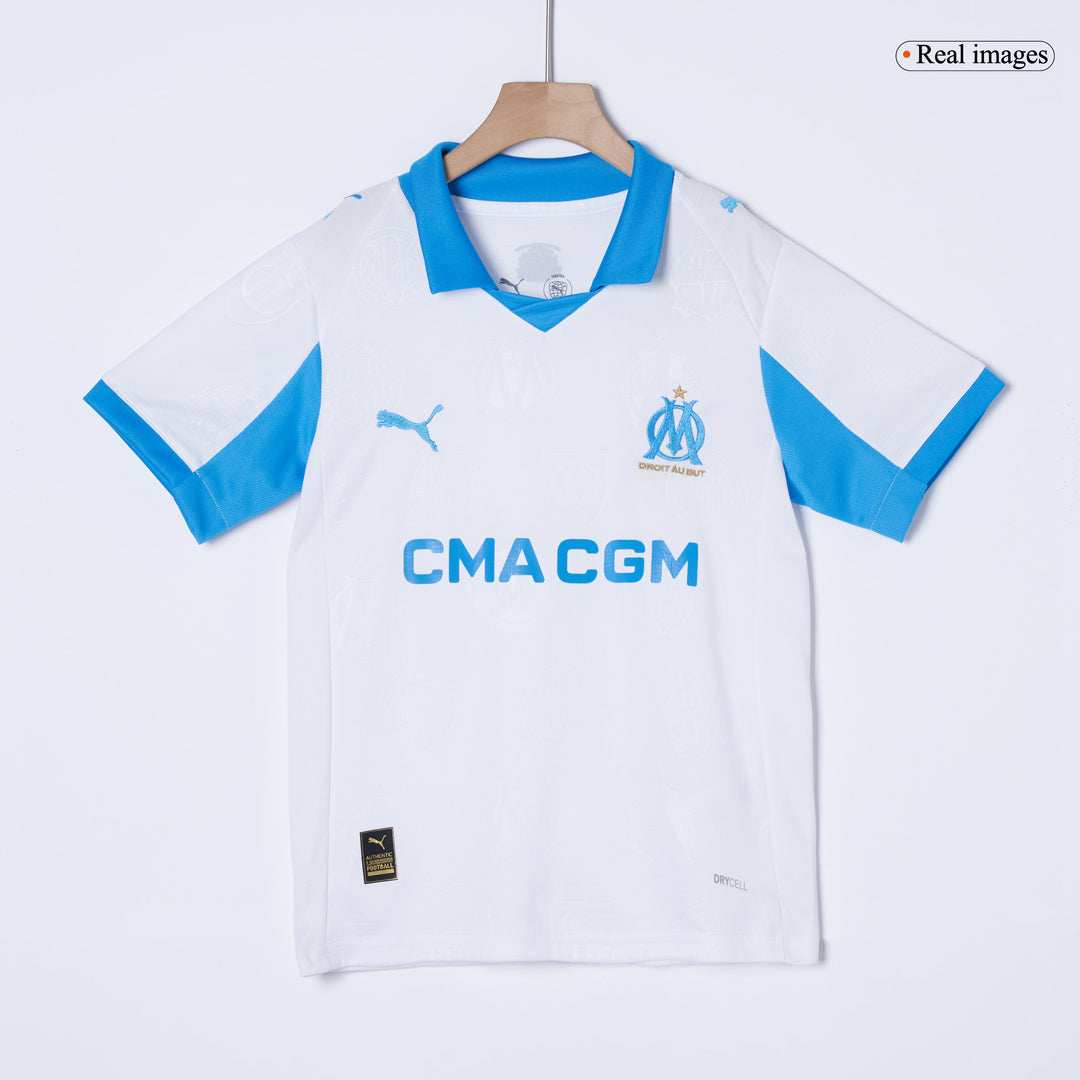 Marseille Tröja 2025/26 Hemma Vit Barn-13