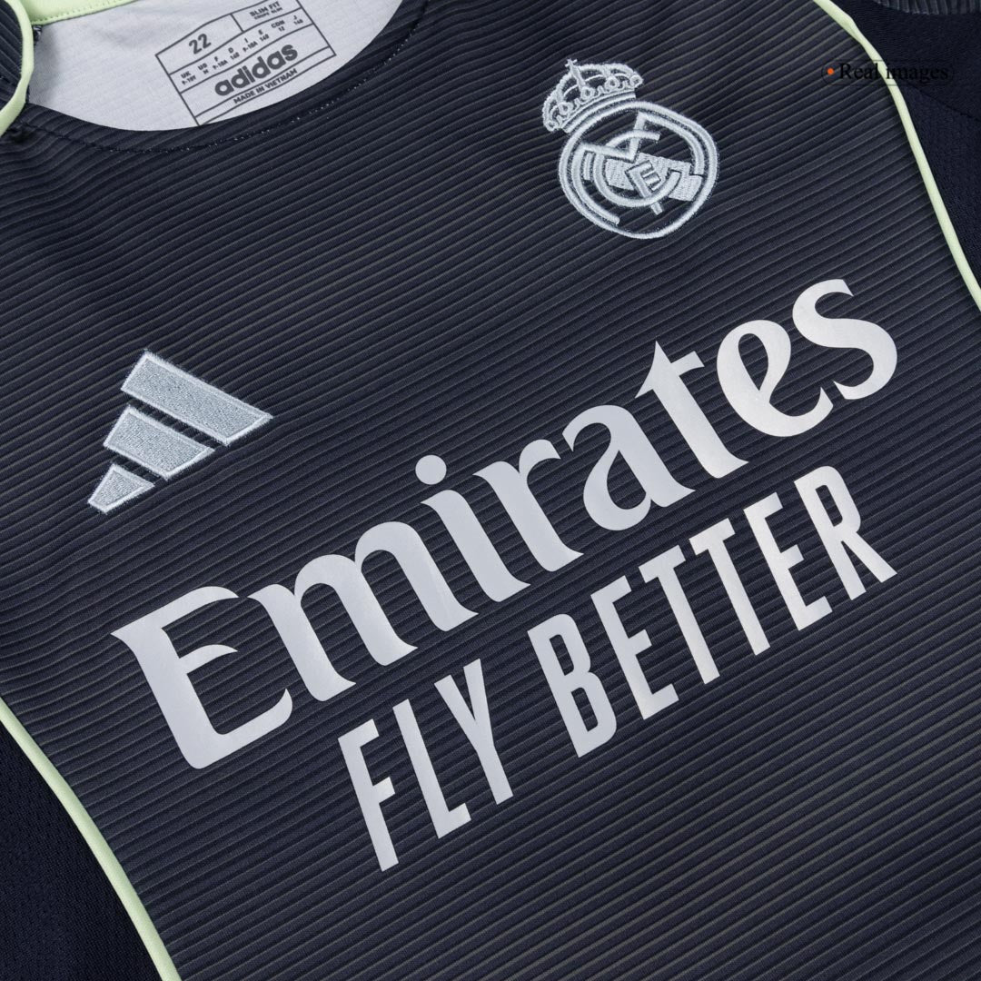 Real Madrid Tröja 2025/26 Bortaställ Mörkblå Barn-8