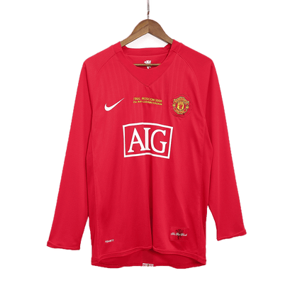 RONALDO #7 Manchester United Hemmatröja 2007/08 Retro Tröja
 Röd - UCL Final-9