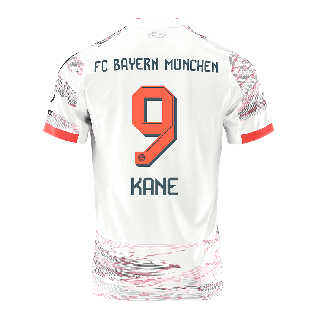Bayern Munich Tröja KANE #9 2025/26 Borta Vit-12
