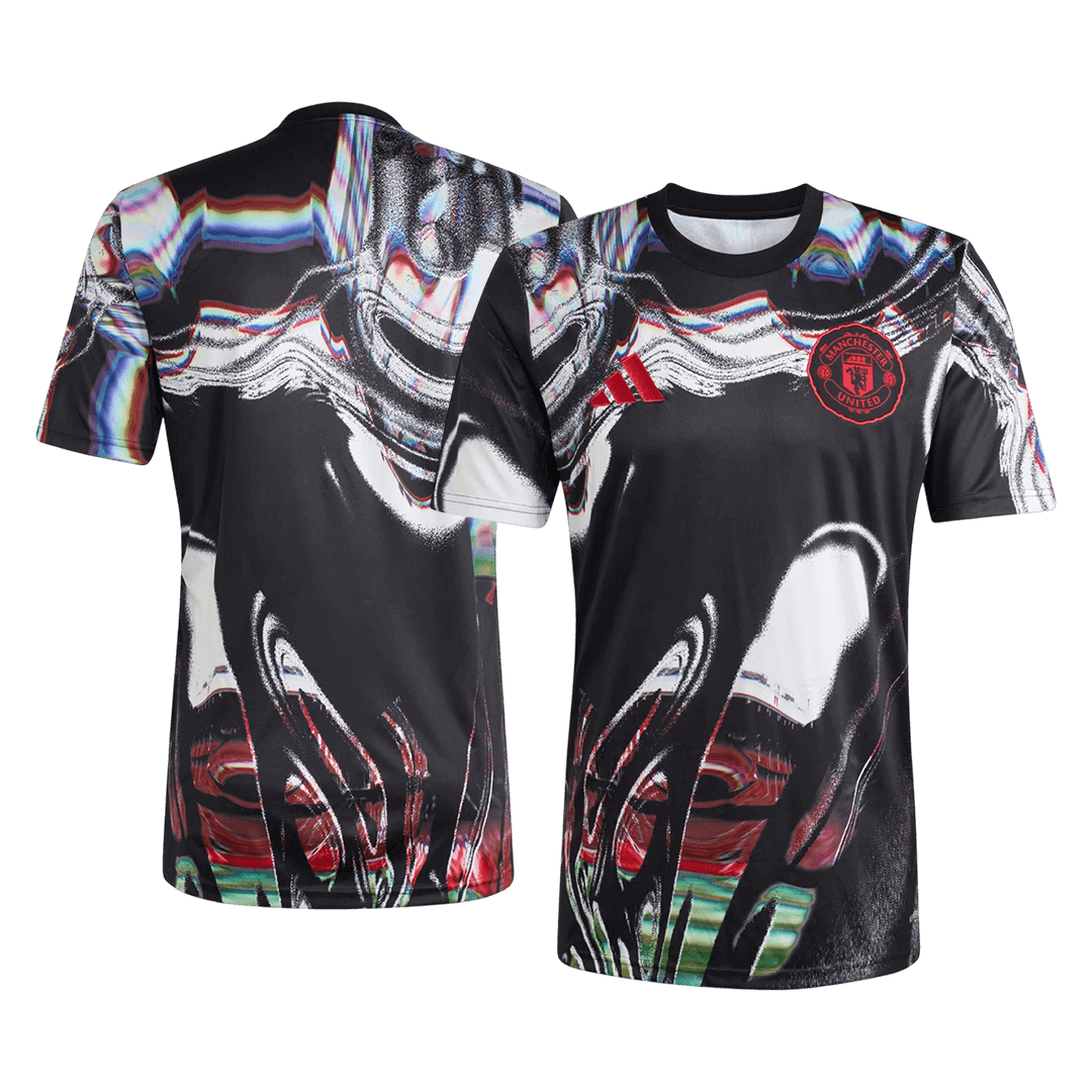 Manchester United Tröja 2025/26 Före match Svart-7