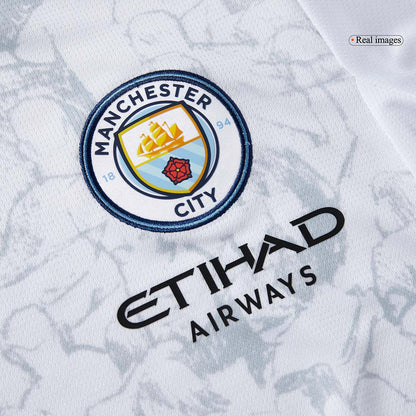 Manchester City Tröja HAALAND #9 2025/26 Vit-7