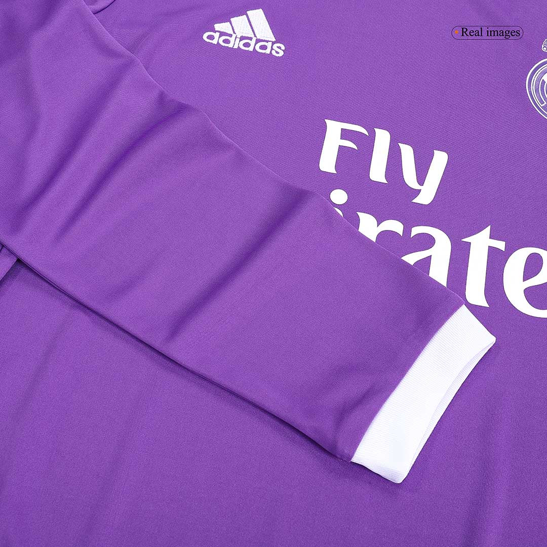BENZEMA #9 Real Madrid Bortatröja 2016/17 Retro Tröja
 Lila-4