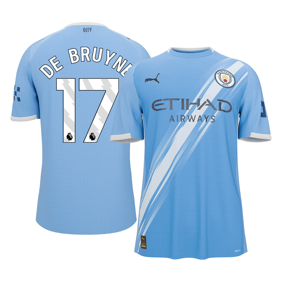DE BRUYNE #17 Manchester City Tröja 2025/26 Hemma Premium Blå
