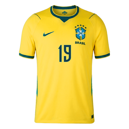 Brasilien Tröja ENDRICK #19 2026 Hemma Gul-5
