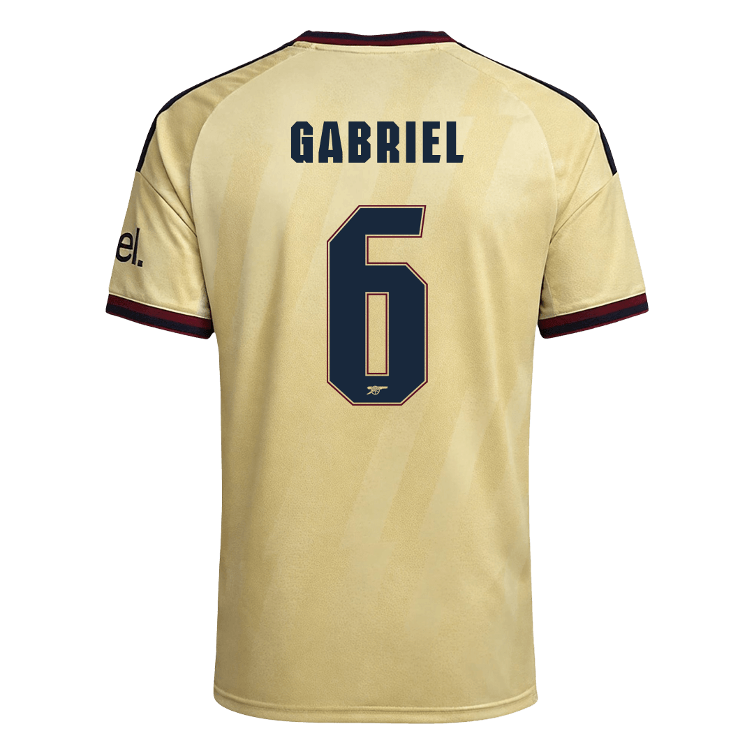 Arsenal Tröja GABRIEL #6 2026/27 Tredje Autentisk Gul - UCL-3