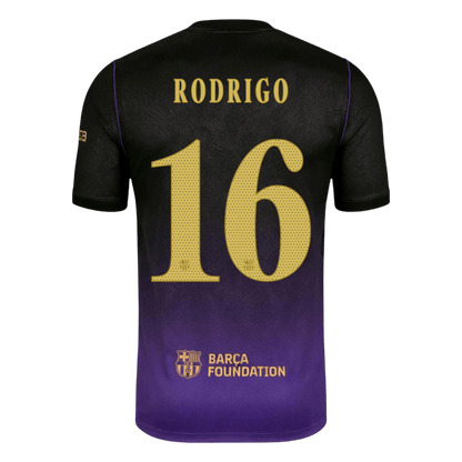 Barcelona Tröja RODRIGO #16 2026/27 Borta Black/Purple - UCL