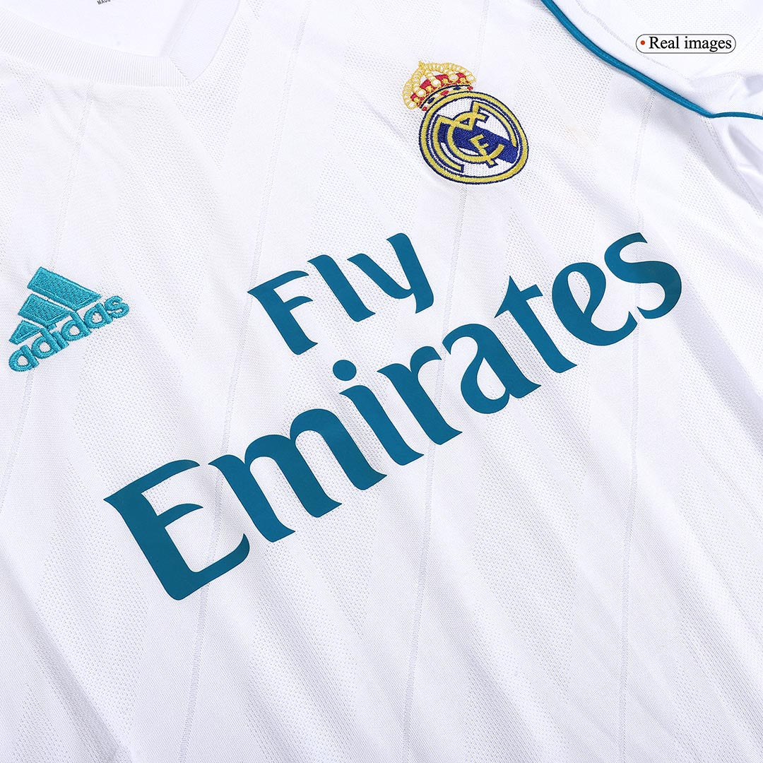 MODRIĆ #10 Real Madrid Hemmatröja 2017/18 Retro Tröja
 Vit