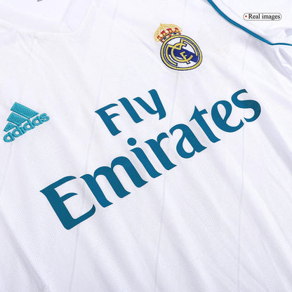 MODRIĆ #10 Real Madrid Hemmatröja 2017/18 Retro Tröja
 Vit-4