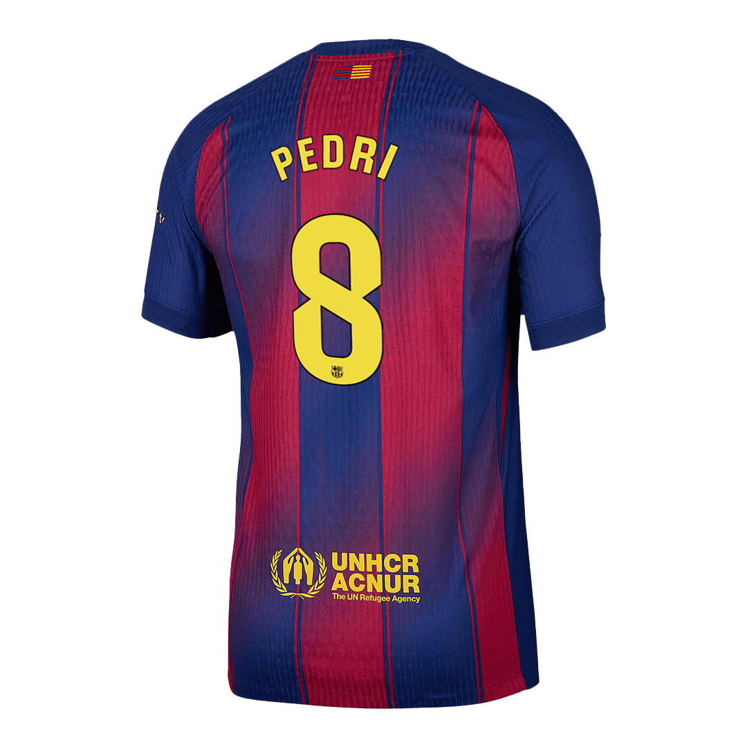 Barcelona Tröja PEDRI #8 2025/26 Hemma Röd & Blå-13