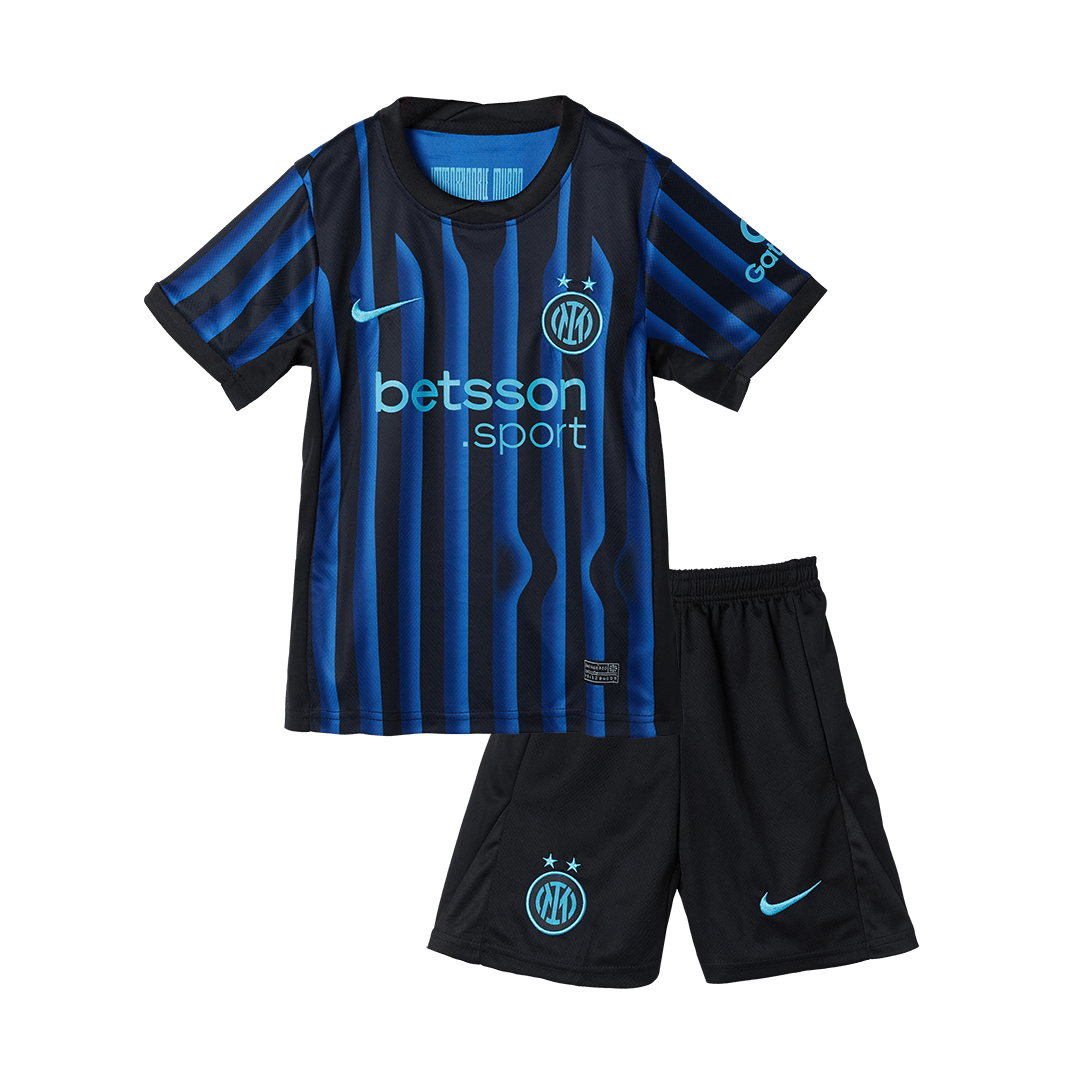 Inter Milan Tröja 2025/26 Hemma Blå och svart Barn-16