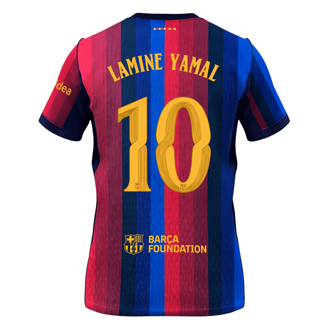 Barcelona Tröja LAMINE YAMAL #10 2026/27 Hemma Blue&Garnet - UCL