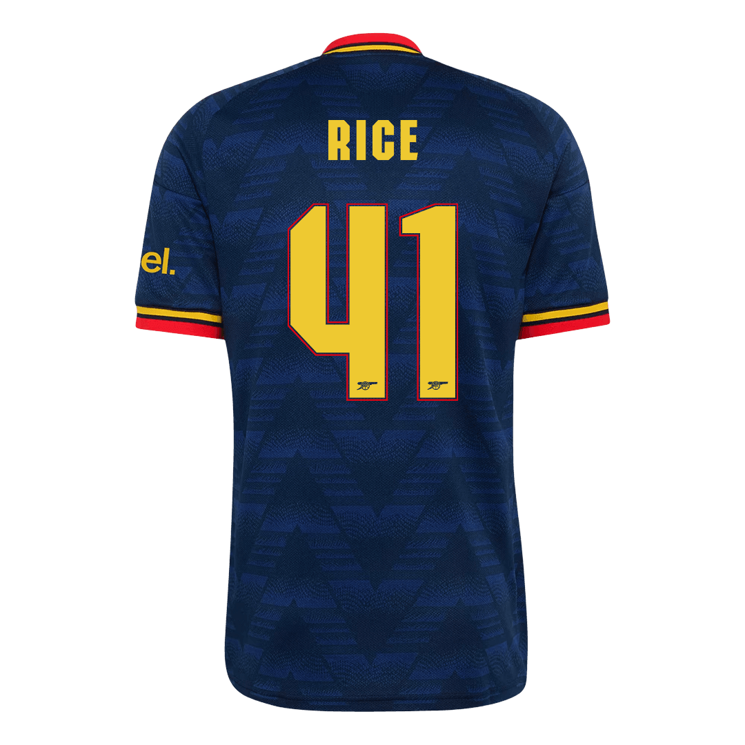 Arsenal Tröja RICE #41 2026/27 Borta Mörkblå - UCL