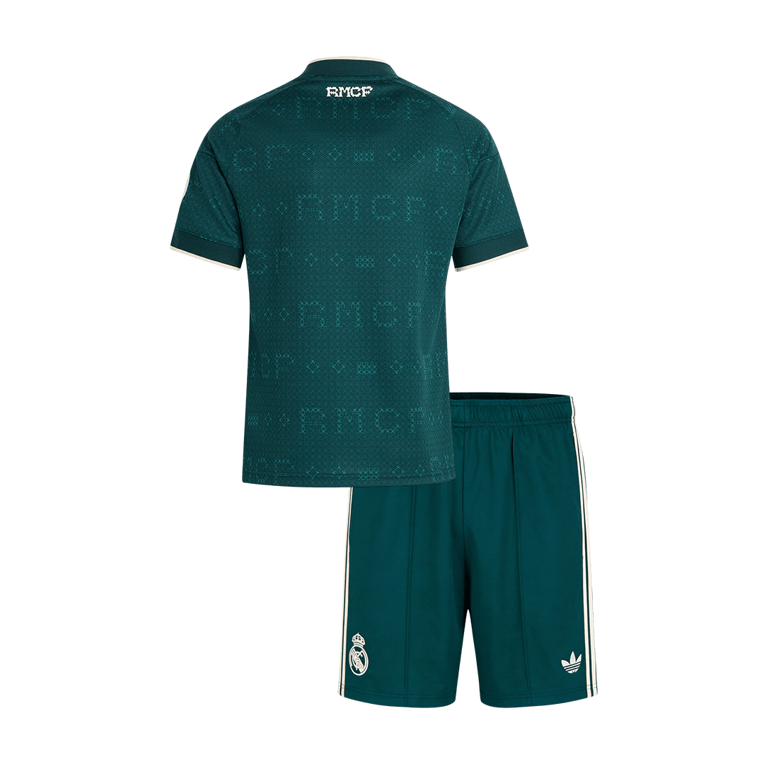 Real Madrid Tröja 2026/27 Borta Grön Barn-2