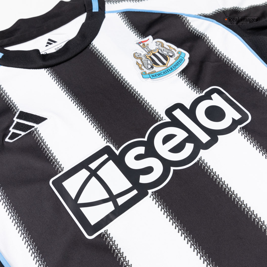 Newcastle United Tröja 2025/26 Hemma Svart & Vitt Barn