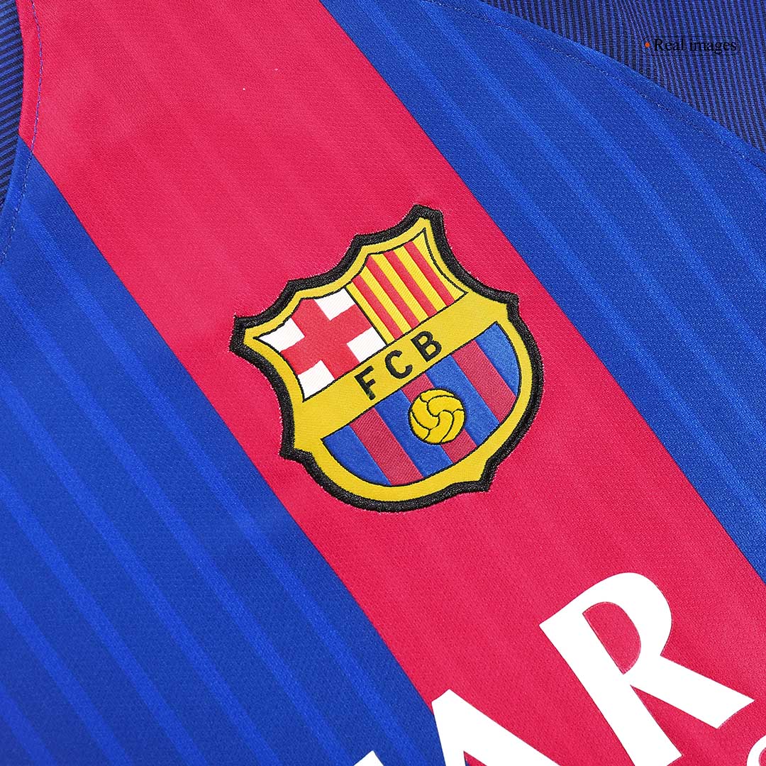 MESSI #10 Barcelona Hemmatröja 2016/17 Retro Tröja
 Röd & Blå-6