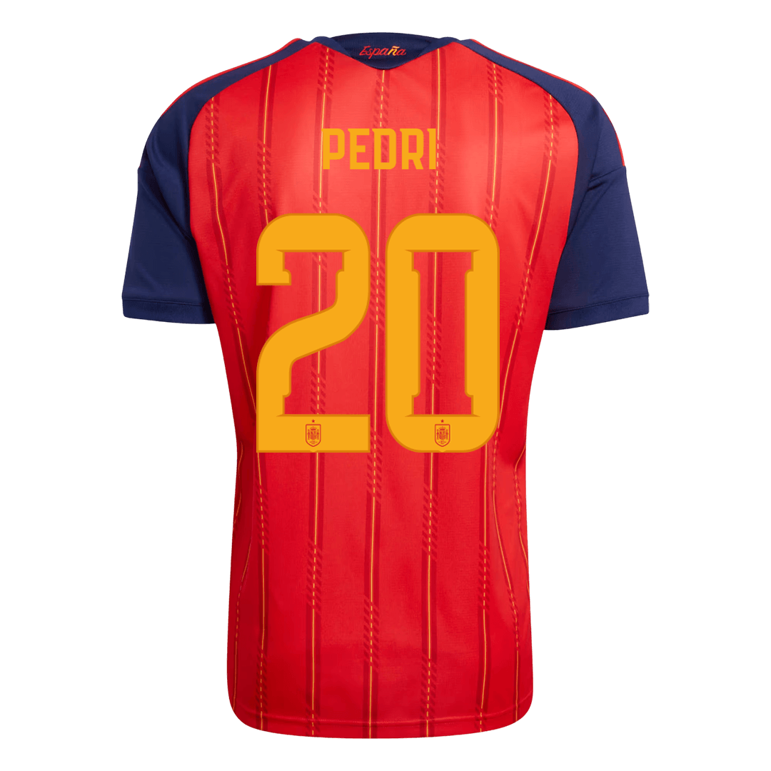 PEDRI #20 Spanien Tröja 2026 Hemma Premium Röd-3