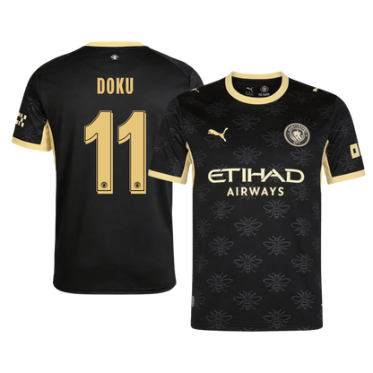 Manchester City Tröja DOKU #11 2026/27 Borta Svart - UCL