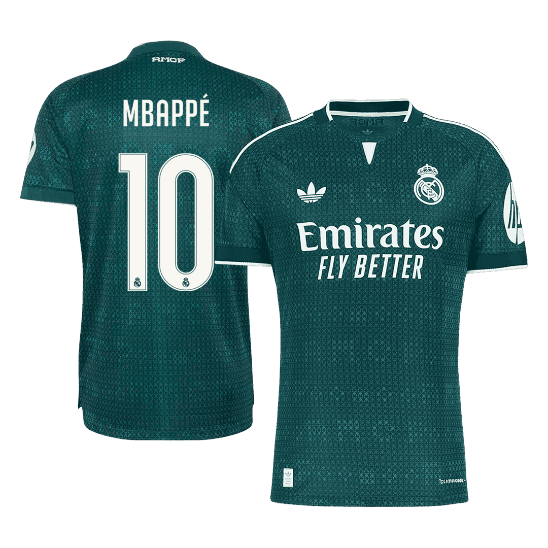 Real Madrid Tröja MBAPPÉ #10 2026/27 Borta Autentisk Grön