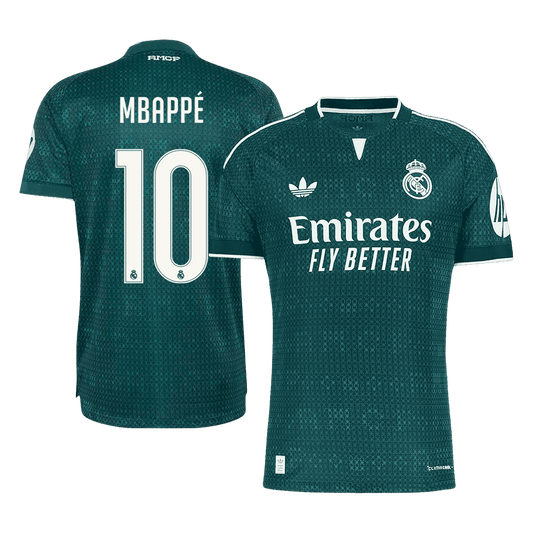 Real Madrid Tröja MBAPPÉ #10 2026/27 Borta Autentisk Grön