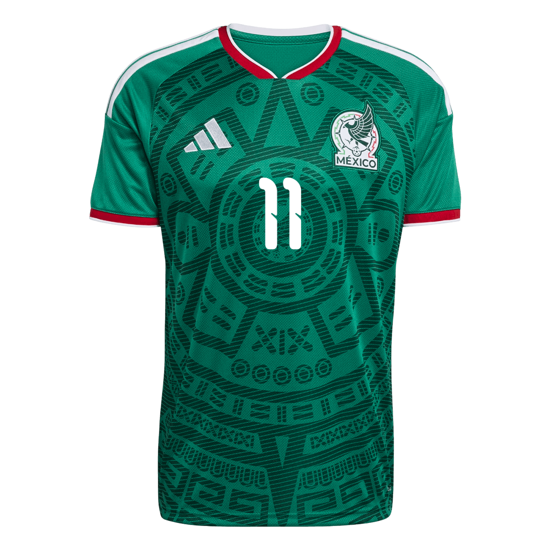 S.GIMENEZ #11 Mexiko Tröja 2026 Hemma Premium Grön-9