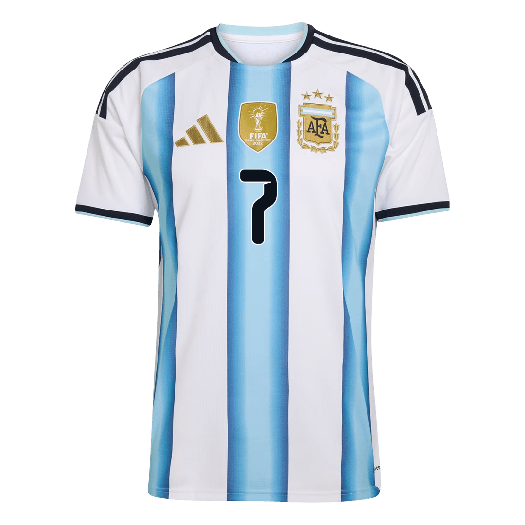 DE PAUL #7 Argentina Tröja 2026 Hemma Premium Blå & Vit-9