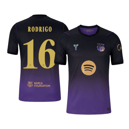 Barcelona Tröja RODRIGO #16 2026/27 Borta Autentisk Black/Purple - UCL
