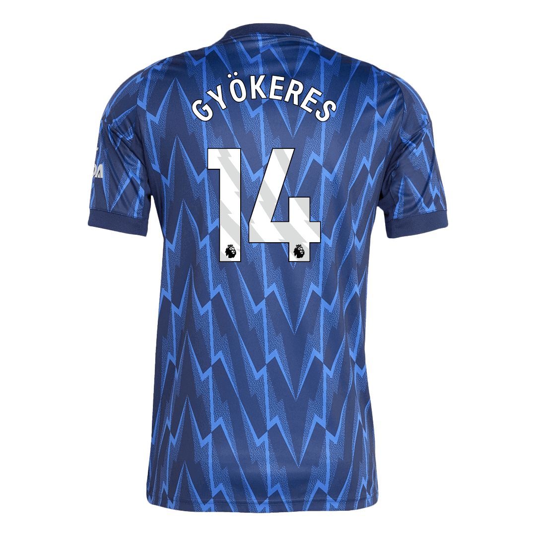 Arsenal Tröja GYÖKERES #14 2025/26 Borta Blå-11