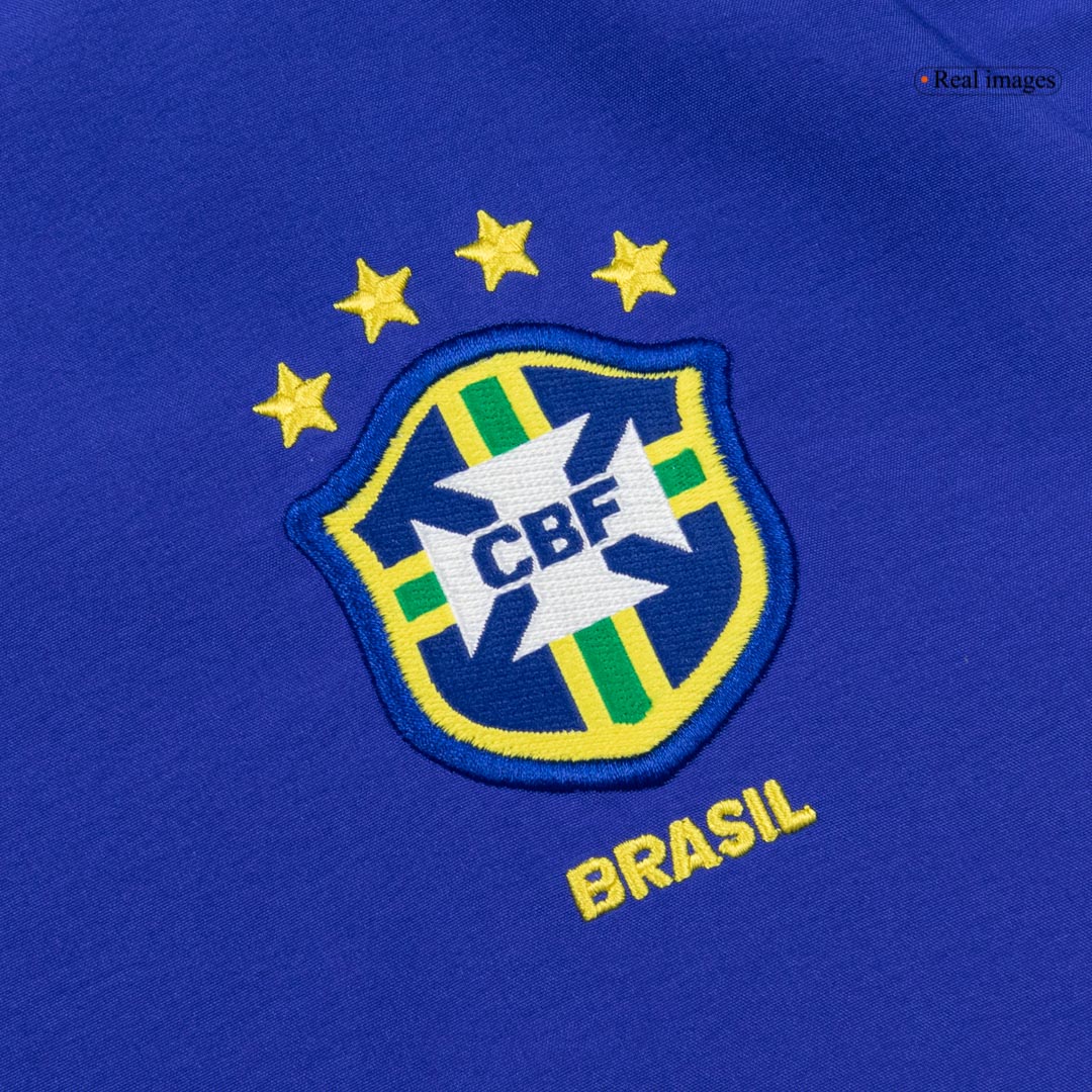 Brasilien Bortatröja 2002 Retro Tröja
 Blå-5