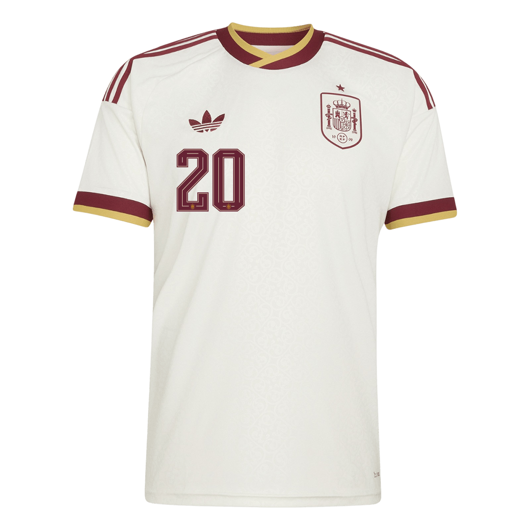 Spanien Tröja PEDRI #20 2026 Borta Vit-2
