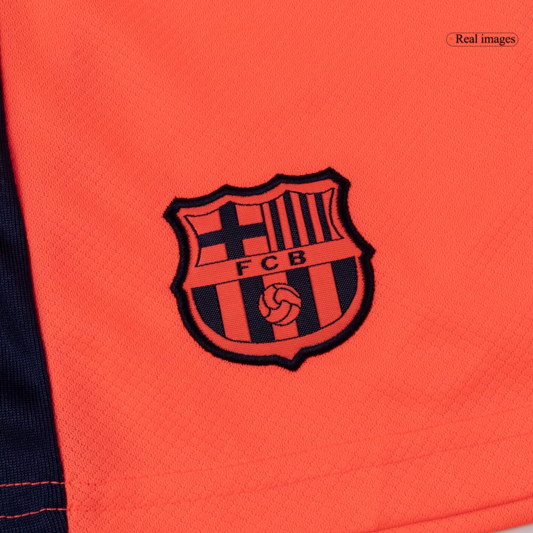 Barcelona Tröja 2025/26 Tredje Orange Barn-3