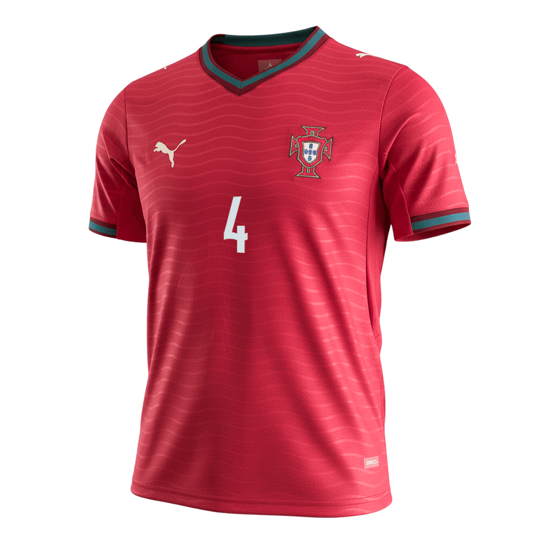 RÚBEN DIAS #4 Portugal Tröja 2026 Hemma Premium Röd-9