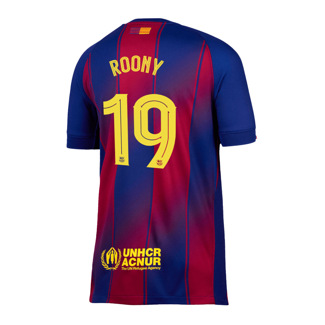 ROONY #19 Barcelona Tröja 2025/26 Hemma Premium Röd & Blå - UCL-11