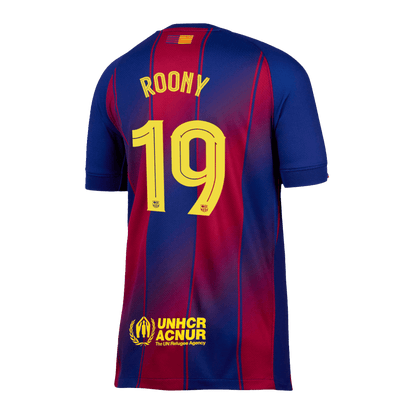 ROONY #19 Barcelona Tröja 2025/26 Hemma Premium Röd & Blå - UCL-11