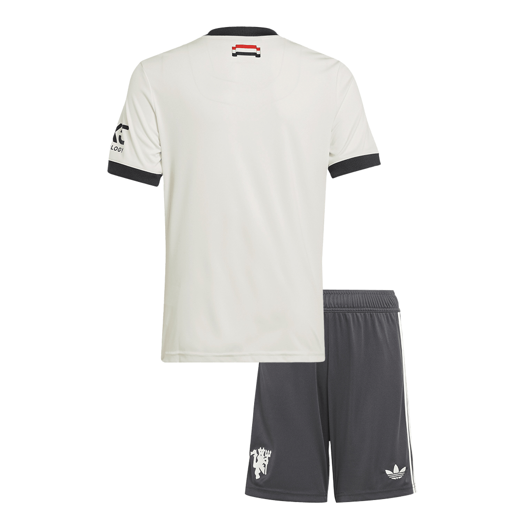 Manchester United Tröja 2024/25 Tredje Vit Barn-18