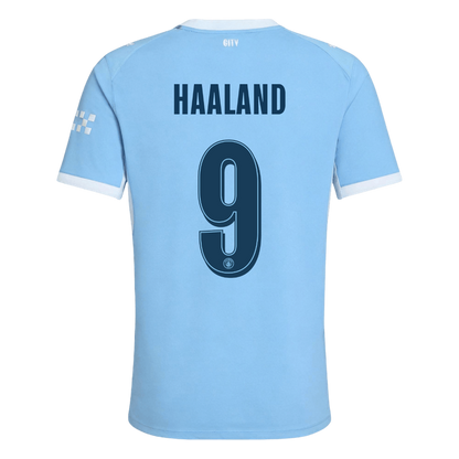 Manchester City Tröja HAALAND #9 2026/27 Hemma Autentisk Blå - UCL-3