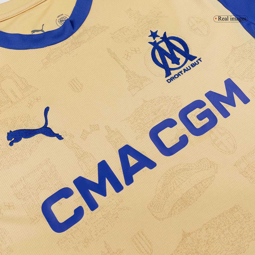 Marseille Tröja 2025/26 Fourth Away Gul